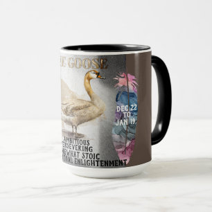 "Andlig Djur" Gåsen Dec-Jan Kaffe Mugg