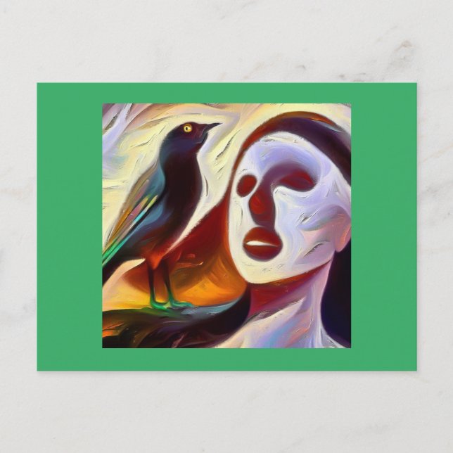 Andlig Djur Mockingbird 3 Vykort (Framsida)