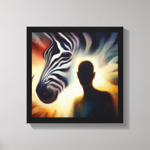 Andlig Djur Zebra 2 Canvastryck