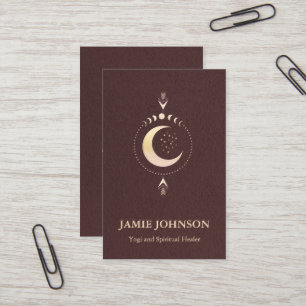 Andlig Energie Heiler Reiki Måne Phase Yoga Visitkort