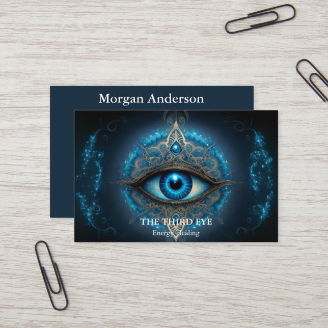 Andlig Energie Heiler Reiki Visitkort (Fram/Back In Situ)