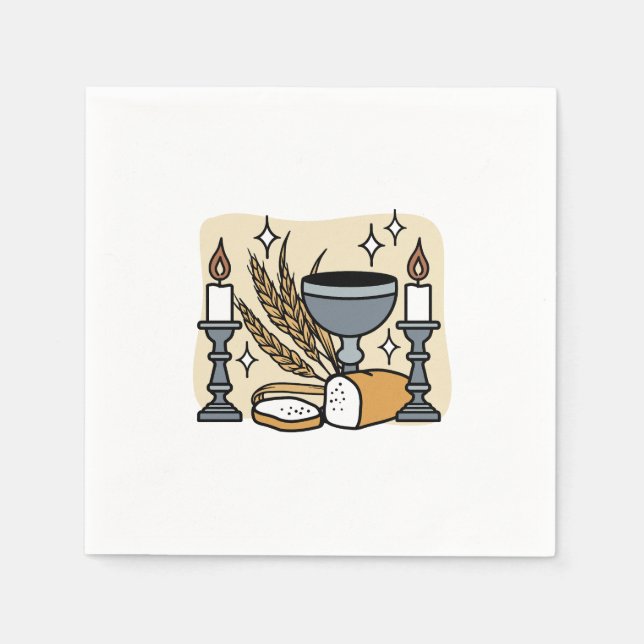 Andlig Faith and Grace - Uppmjukande kristna Pappersservett (Framsidan)