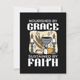 Andlig Faith and Grace - Uppmjukande kristna Vykort
