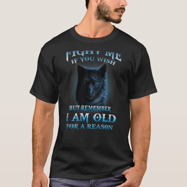 Andlig Feathers Coola Varg Head Weregger Hunter T Shirt (Framsida)