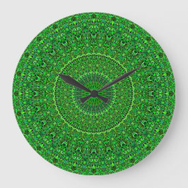 Andlig Forest Garden Mandala Stor Klocka