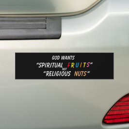 "Andlig Fruits"BUMPER Sticker Bildekal