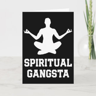 Andlig Gangsta Rollig Yoga S Med Talesätt Kvinnor  Kort
