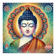 Andlig Gautam Buddha-teckningar