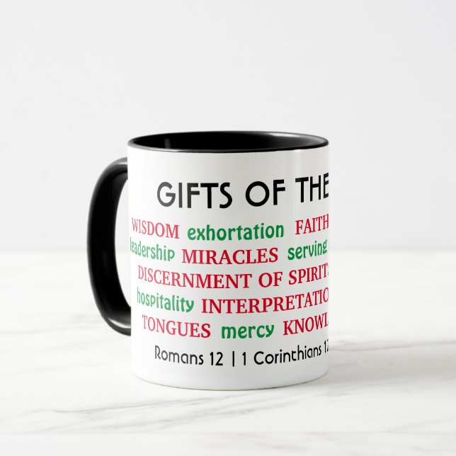 Andlig GIFTS AV DEN SPRITSKA kristne Mugg (Framsida vänster)