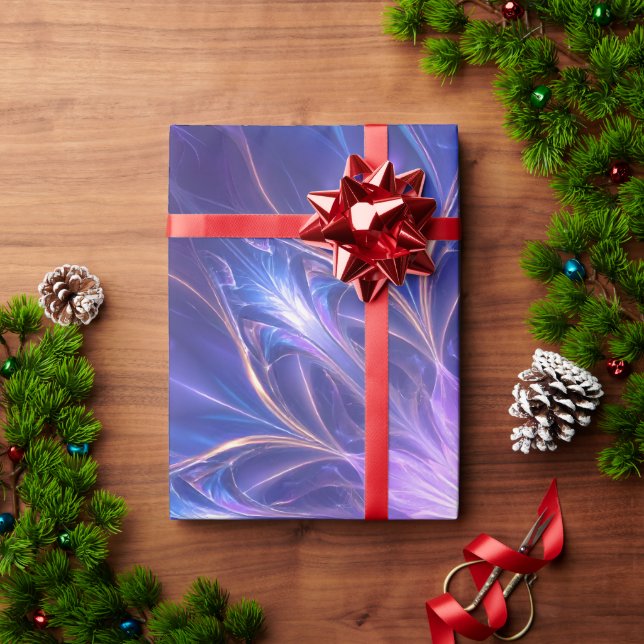 Andlig Glowing Lotus Gift Wrap Presentpapper (Julgåva)