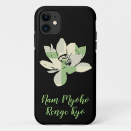 Andlig grön lotusblomma Nam Myoho Renge Kyo
