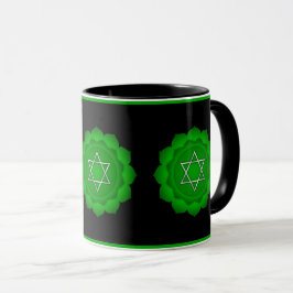 Andlig Grönt Heart Chakra Zen Yoga Namaste Mugg