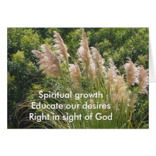 Andlig Growth Haiku Hälsningskort