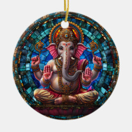 Andlig Hindu Gudom Keychain Religiösa Hindu God Gu Julgransprydnad Keramik