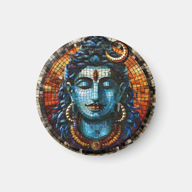 Andlig Hindu Gudom, Religiösa Shiva Gud Magnet (Framsidan)