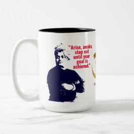 Andlig inspiration Swami Vivekananda Yoga Två-Tonad Mugg