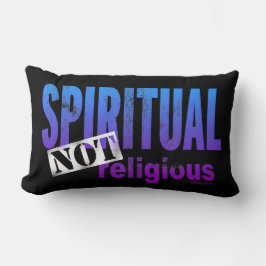 Andlig, inte Religiösa - Lustigt Yoga Gift Black Lumbarkudde