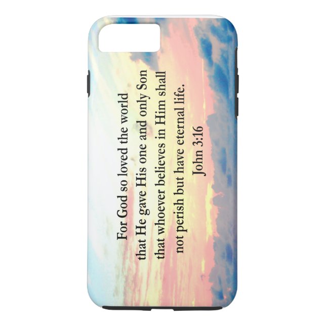 ANDLIG JOHN 3:16 PHOTO Case-Mate iPhone SKAL (Baksida)