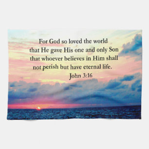 ANDLIG JOHN 3:16 PHOTO KÖKSHANDDUK