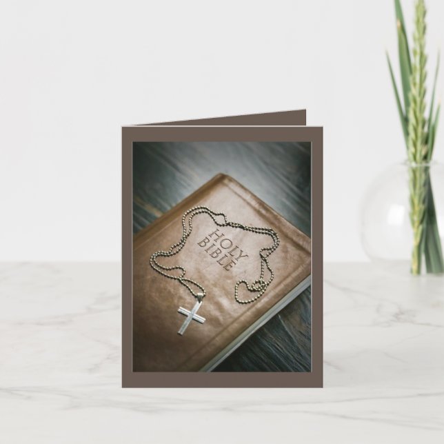 Andlig jul tack kort (Framsida)