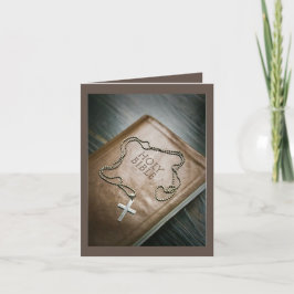 Andlig jul tack kort