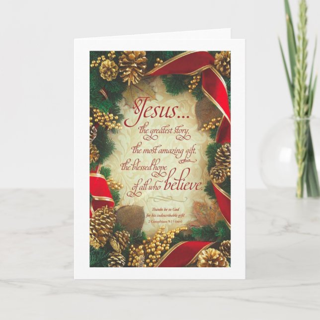 andlig jultid kort (Framsida)