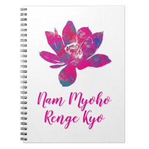 Andlig Kaskad av Färg Lotus Flower Anteckningsbok