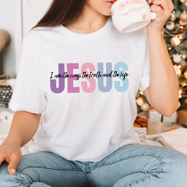 Andlig katolsk och motiverande budskap t shirt