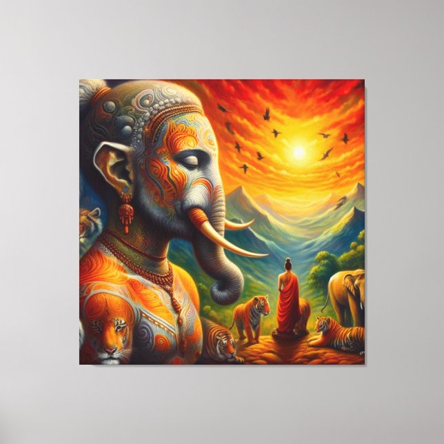 Andlig-konsten Canvastryck (Framsida)