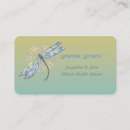 Andlig Lagning med vattenfärg Dragonfly Visitkort