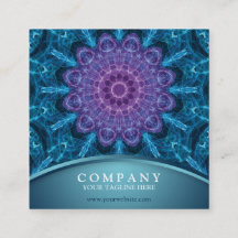 Andlig lila blomma, blått hav