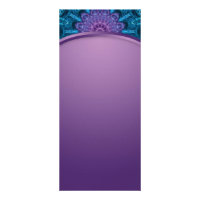 Andlig-lila-blomman, blått Mandala-hav