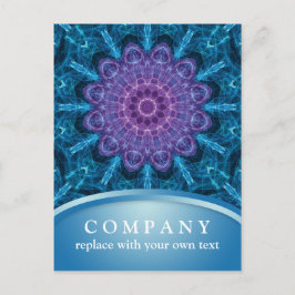 Andlig Lila Flower Mandala Vykort