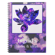 Andlig Lila Lotus Flower Botanical