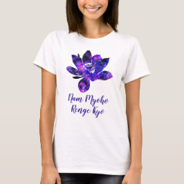 Andlig Lila Lotus Flower Nam Myoho Renge Kyo T Shirt