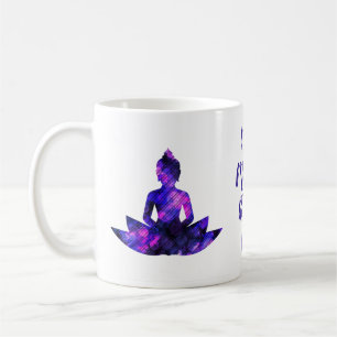 Andlig Lila Lotus Yoga Nam Myoho Renge Kyo Kaffemugg