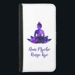 Andlig Lila Lotus Yoga Nam Myoho Renge Kyo Plånboksfodral För Samsung Galaxy S5<br><div class="desc">Lila yoga är en lotus blomsilhuett med coolans lila och den digitala abstraktens bakgrund ser ut fantastisk på olika produkter. Nam myoho renge kyo är en buddhistisk chant av SGI att ta fram bodhisattva i dig. Ändra texten till det inspirerande eller motiverande citat du föredrar.</div>