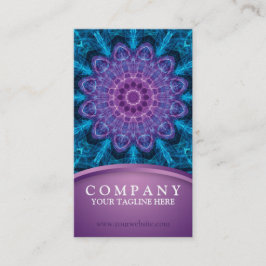 Andlig lilablomma, hav av blått visitkort