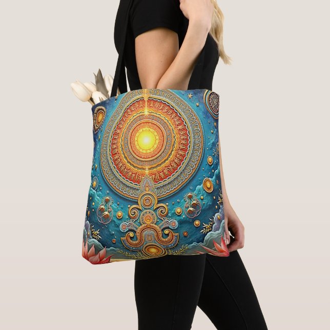 Andlig Mandala Art Tygkasse (Närbild)