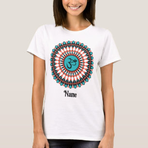 Andlig Mandala om symbol Turcos Customized T Shirt