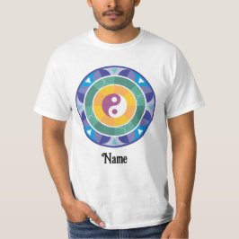 Andlig Mandala Rainbow Färg Kinesiskt anpassat T Shirt