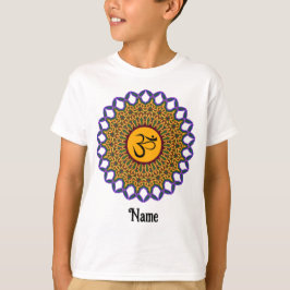 Andlig Mandala Yoga Om Peacock Customized T Shirt