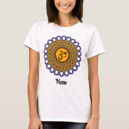 Andlig Mandala Yoga Om Peacock Customized T Shirt