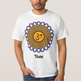 Andlig Mandala Yoga Om Peacock Customized T Shirt