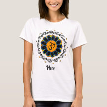 Andlig Mandala Yoga Om Symbol Blue Customized
