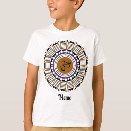 Andlig Mandala Yoga Om Symbol Lila Customized T Shirt