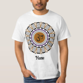 Andlig Mandala Yoga Om Symbol Lila Customized T Shirt