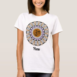 Andlig Mandala Yoga Om Symbol Lila Customized T Shirt