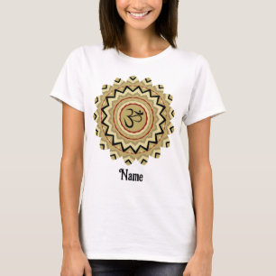 Andlig Mandala Yoga Om Symbol Retro Customized T Shirt