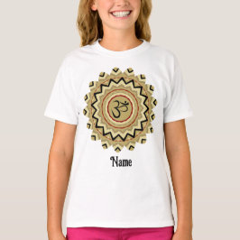 Andlig Mandala Yoga Om Symbol Retro Customized T Shirt